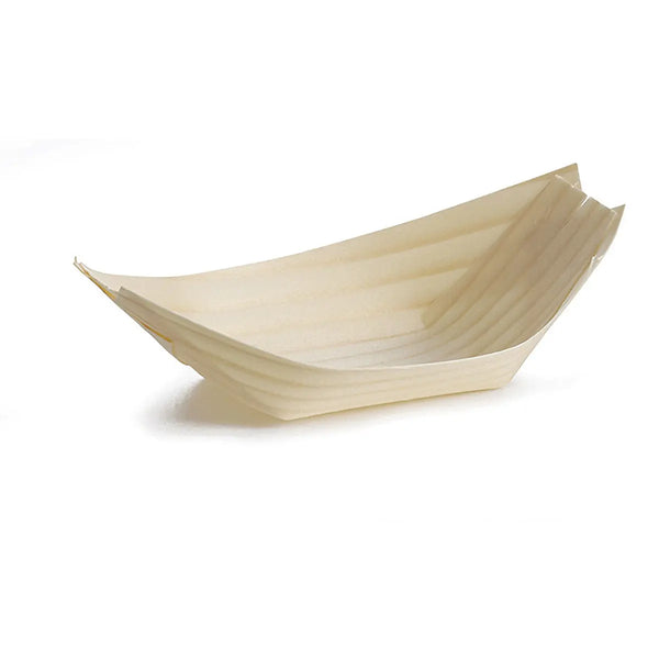Tablecraft BAMDB45 4.75X2.5 Disposable Pinewood Bowls Tablecraft