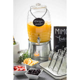 Tablecraft BDG1000 2.5 Gallon  Beehive Dispenser with Ice Core Infuser and Chalkboard Necklace Beverage Tablecraft