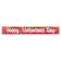 Beistle 70880 Valentine's Banner 8" x 5' Mettalic