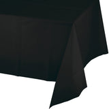 Creative Converting 54" X 108" Black Plastic Table Covers
