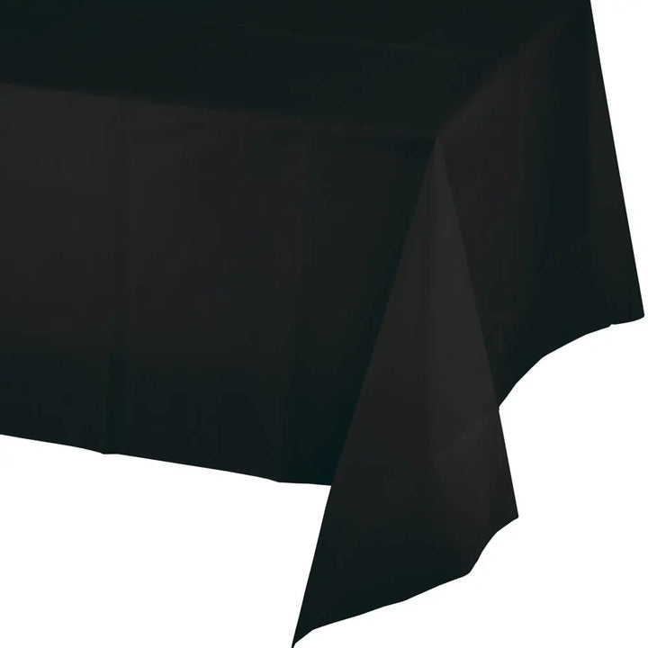 Creative Converting 54" X 108" Black Plastic Table Covers Creative Converting