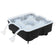 Tablecraft BSRT2 2" 4-Section Silicone Ice Sphere Tray
