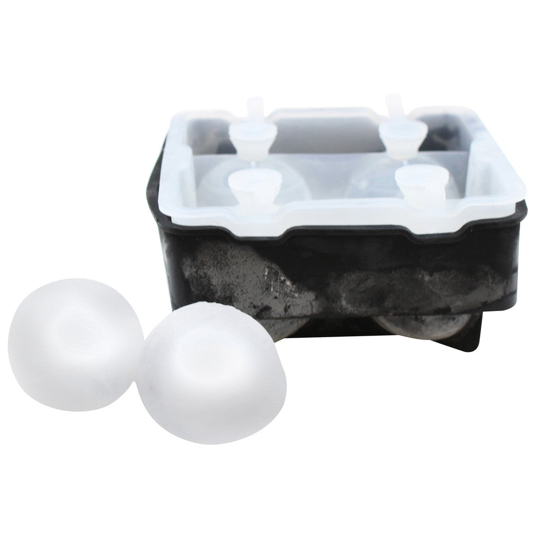 Tablecraft BSRT2 2" 4-Section Silicone Ice Sphere Tray
