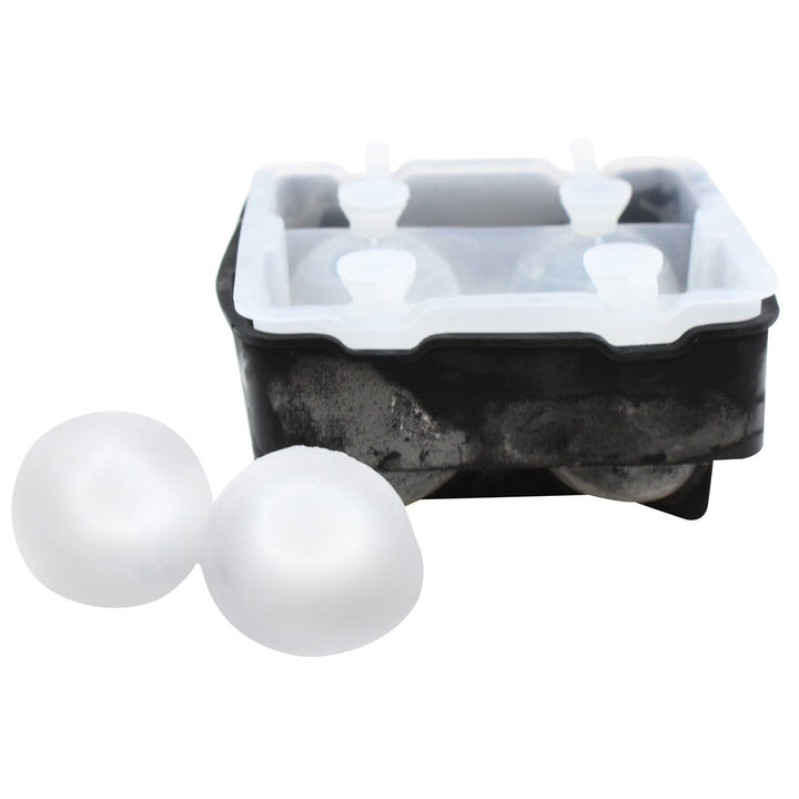 Tablecraft BSRT2 2" 4-Section Silicone Ice Sphere Tray