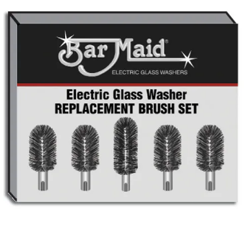 Bar-Maid BRS-1722 5 Piece Brush Set for Electric Glass Washer Bar Maid