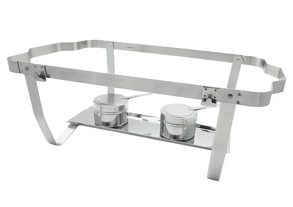 Winco C-4080 Economy 8 Qt Chafer SS Fold Frame