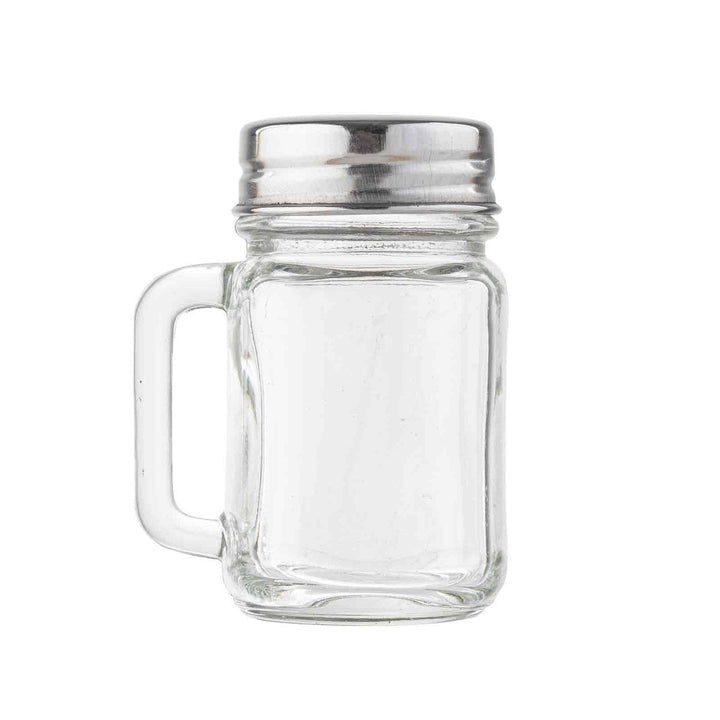 Tablecraft C170-12 Mason Salt & Pepper Shaker with Stainless Steel Top 12/Pack Tablecraft