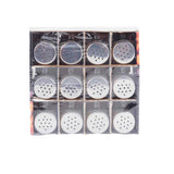 Tablecraft C170-12 Mason Salt & Pepper Shaker with Stainless Steel Top 12/Pack