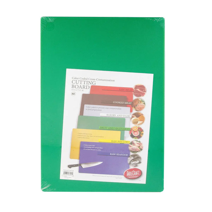 Tablecraft CB1520GNA 15X20X.5 Poly Cutting Board - Green Tablecraft