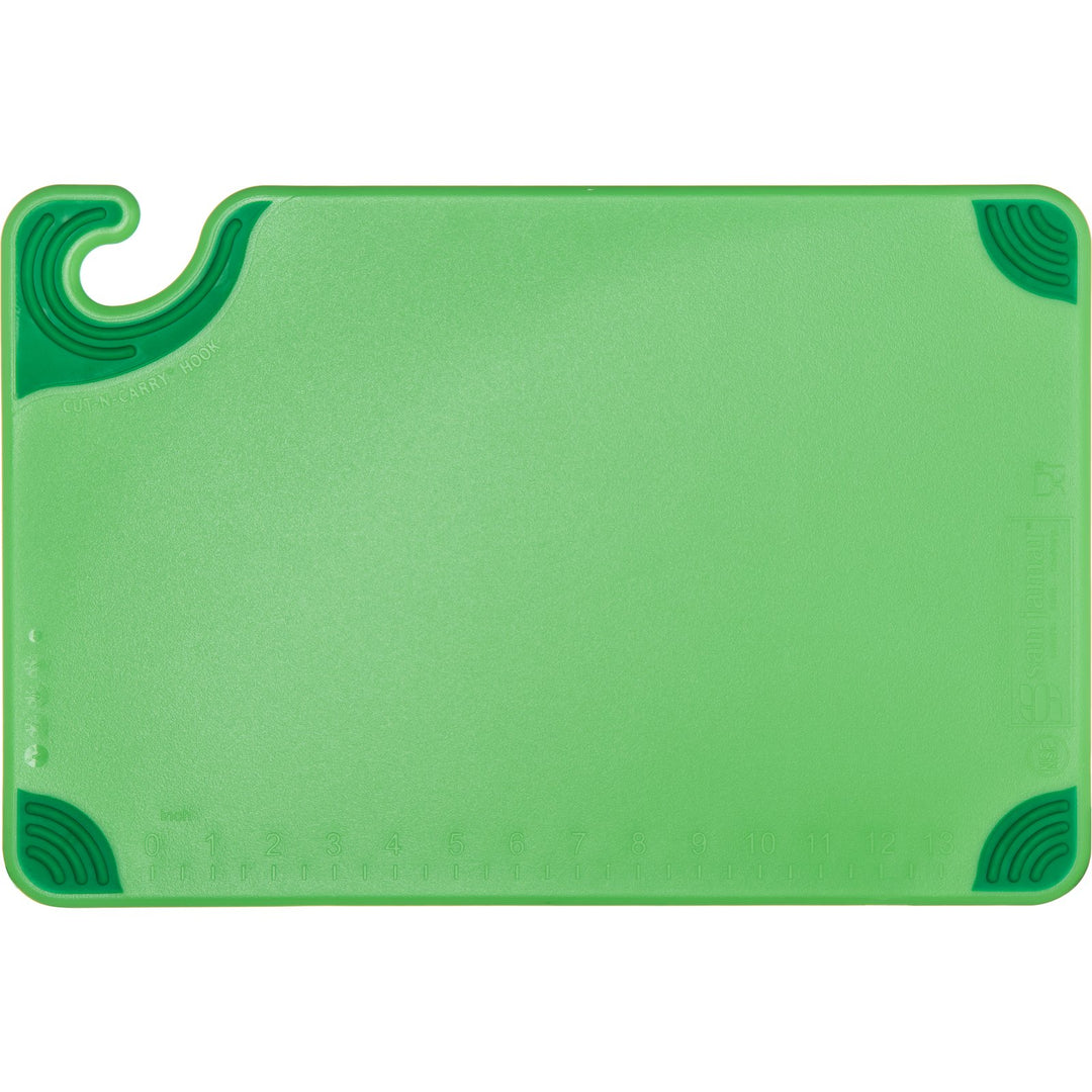 San Jamar Inc CBG121812GN 12"X18"X0.5" Green Cutting Board