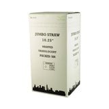 10.25" Clear Jumbo Straws – Individually Wrapped Plastic Straws