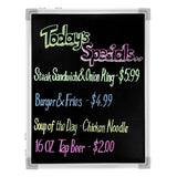 Chef-Master 18x24 Reversible Write-On Marker Board with Rainproof Markers