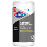 CloroxPro 60724 Screen+ Citrus Scent Sanitizing Wipes 75 Count