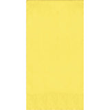 Creative Converting 16" X 12" Mimosa Yellow Dinner Napkins