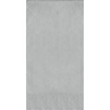 Creative Converting 16" X 12" Shimmering Silver Dinner Napkins