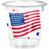 Creative Converting 2 Oz Plastic Shot Glass W/ Flag