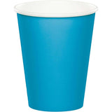 Creative Converting 9 oz Turquoise Disposable Paper Cups