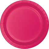 Creative Converting 9" Round Hot Magenta Paper Plates