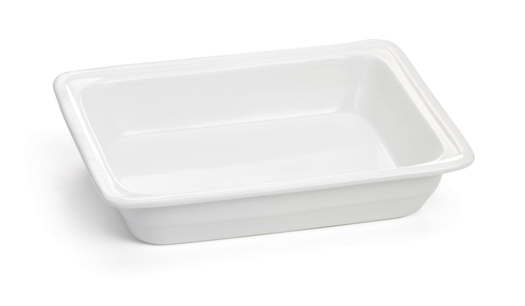 Tablecraft CW40152 1/2 Size Porcelain 2.5" Steam Table Pan