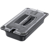 Carlisle StorPlus 10271U07 Clear Notched 1/3 Size Insert Pan Lid