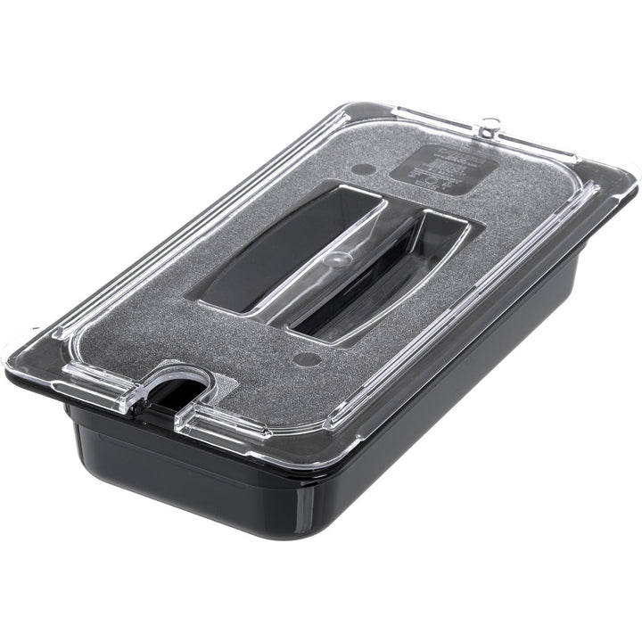 Carlisle StorPlus 10271U07 Clear Notched 1/3 Size Insert Pan Lid Carlisle