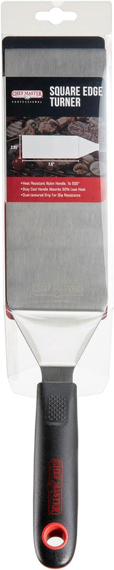 Chef-Master Square Edge Turner 7.5 Inch Stainless Steel, 6/Case