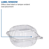 Dart C57PST1 6X6 ClearSeal Hinged Container