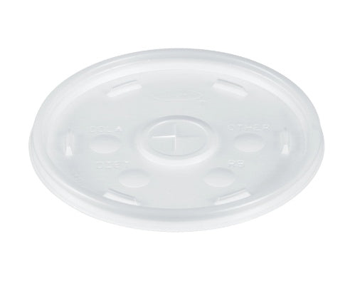Dart 20SL Straw Slot Lid Translucent Foam Cup Lid 100-Pack