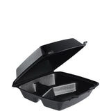 Dart 85HTB3R 3 Compartment Foam Container with Removable Lid