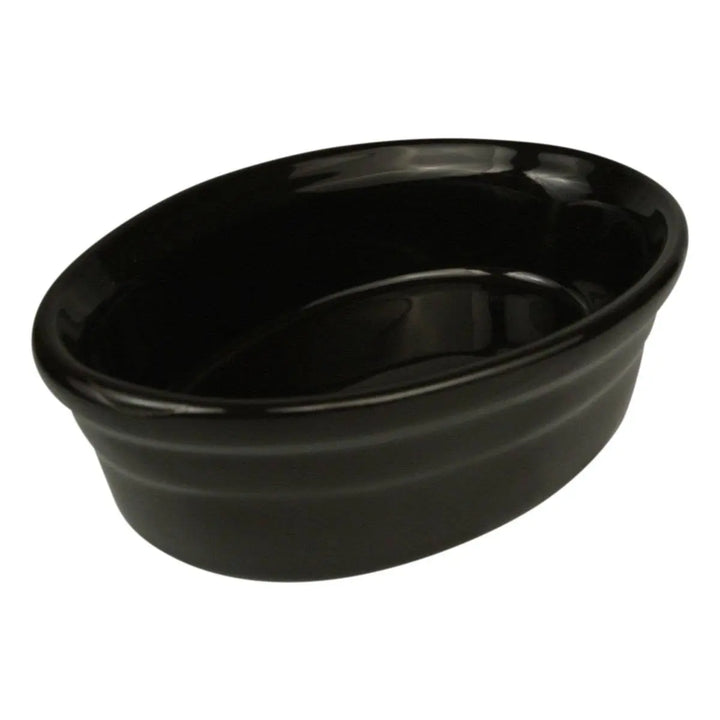 Diversified Ceramics DC517 12 Oz Oval Baker Black Diversified Ceramics