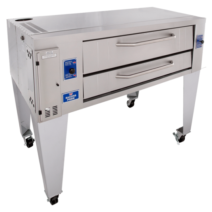 Bakers Pride Y-600 Super Deck Y Series Single Deck Pizza Oven Natural Gas Bakers Pride
