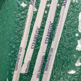 7.75" Black Wrapped Bio-Plastic Straw