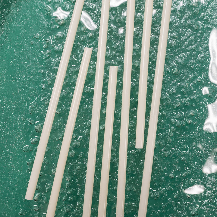 7.75" Natural Unwrapped Bio-Plastic Standard Straw Strawfish