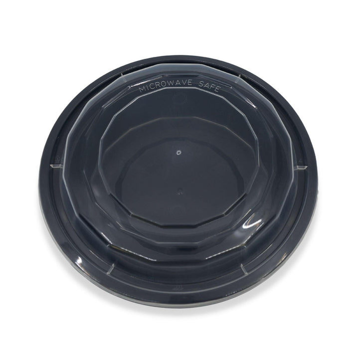 ITI TG-PP-16-R Black with Clear Top Round Plastic Container, 150/Case International Tableware