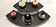 EGS M514QR-GY 14" x 5" x 5/8" Gray Quarter Circle Faux Slate Tray