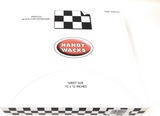 Printed Black Checkboard Deli Wrap 12" x 12" (FDP12BK)