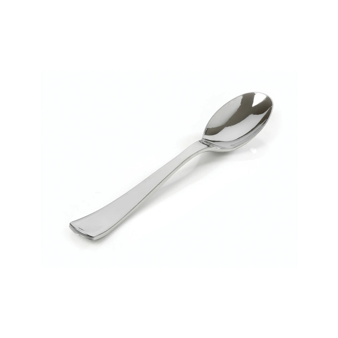 Fineline Settings Silver Secrets 10 Inch Plastic Serving Spoon