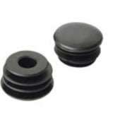 Focus Foodservice Plastic Post Cap for 1 Inch Wire Shelving, Black, 4-Pack