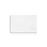Front of the House Mod Rectangular Dinner Plate 14x9.5 White Porcelain