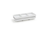 FOH 3 Compartment Porcelain Divided Dish 1 oz Per Compartment