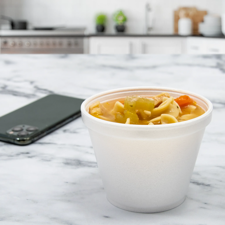 Dart 8SJ12 8 Oz White Foam Soup Cup Dart