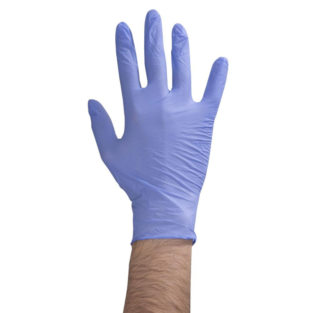 Food Handler Large Powder Free Blue Nitrile Exam Glove