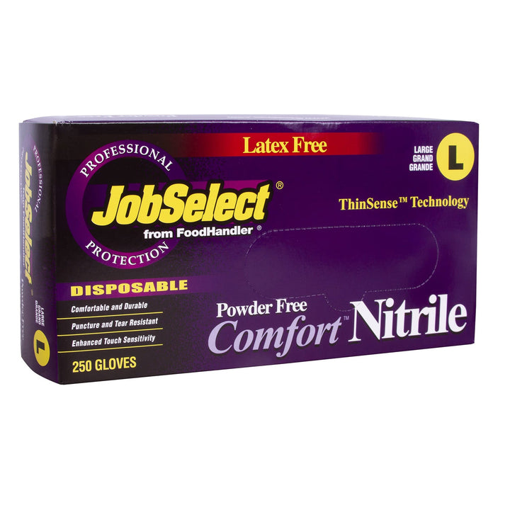Food Handler Thinsense 103-216-AP Large Grape Comfort Nitrile Gloves Food Handler