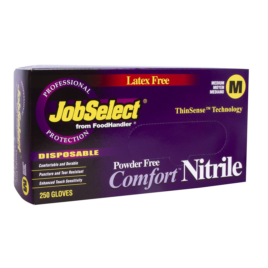 Food Handler Thinsense 103-214-AP Medium Grape Comfort Nitrile Gloves Food Handler