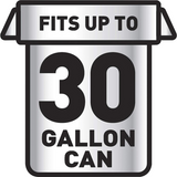 Glad 78952 Black 30 Gallon Draw String Bag Case of 90