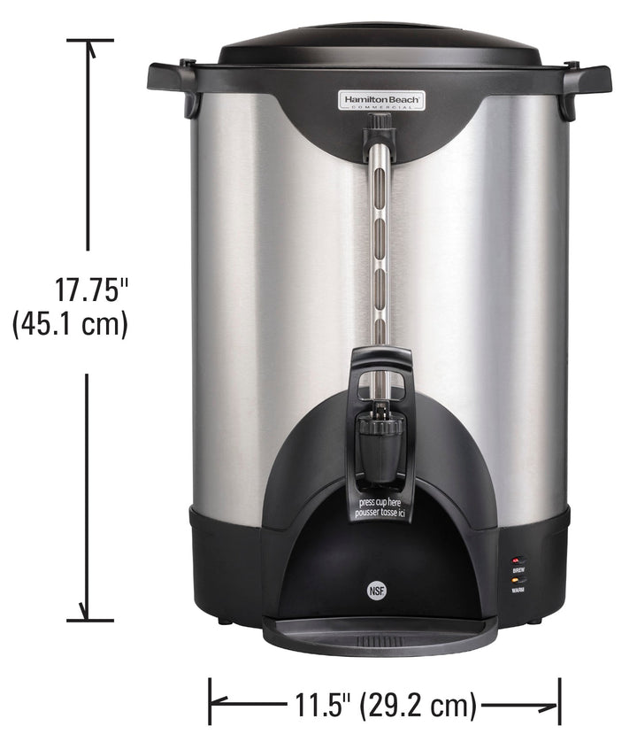 Hamilton Beach HCU075S 75 Cup Stainless Steel Coffee Urn
