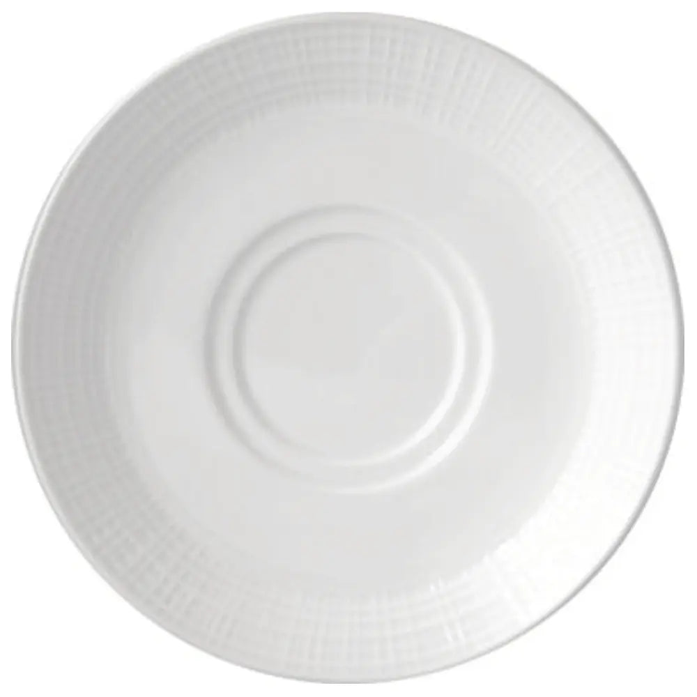 ITI Dresden 6.5" Bright White Double Well Saucer | DR-26