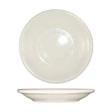 ITI RO-36 5-3/16" Roma American White A.D. Saucer With Rolled Edging