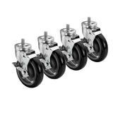 Krowne 28-146S 5" Swivel Caster with Brake for Gas Ranges