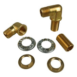 Krowne 21-190L Wall Faucet Mounting Kit, 1/2 NPT Brass, NSF